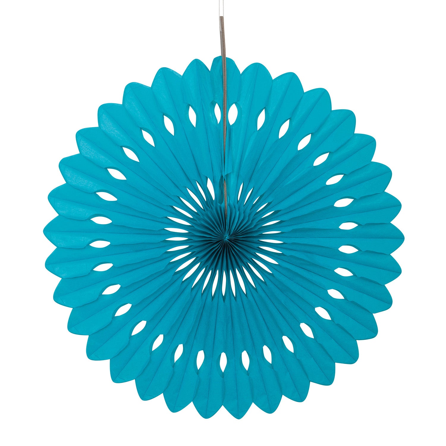Teal Decorative Fan 40cm - Party Savers