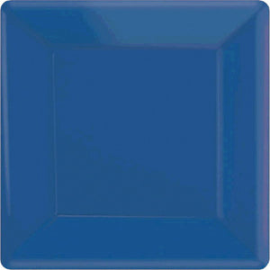 Silver Square Paper Plates 17cm 20pk - Party Savers