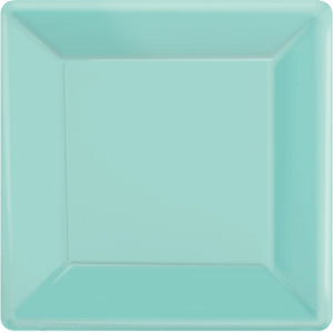 Silver Square Paper Plates 17cm 20pk - Party Savers