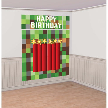 TNT Party! Plastic Scene Setter Happy Birthday Wall Decorating Kit Plastic 5pk - Party Savers