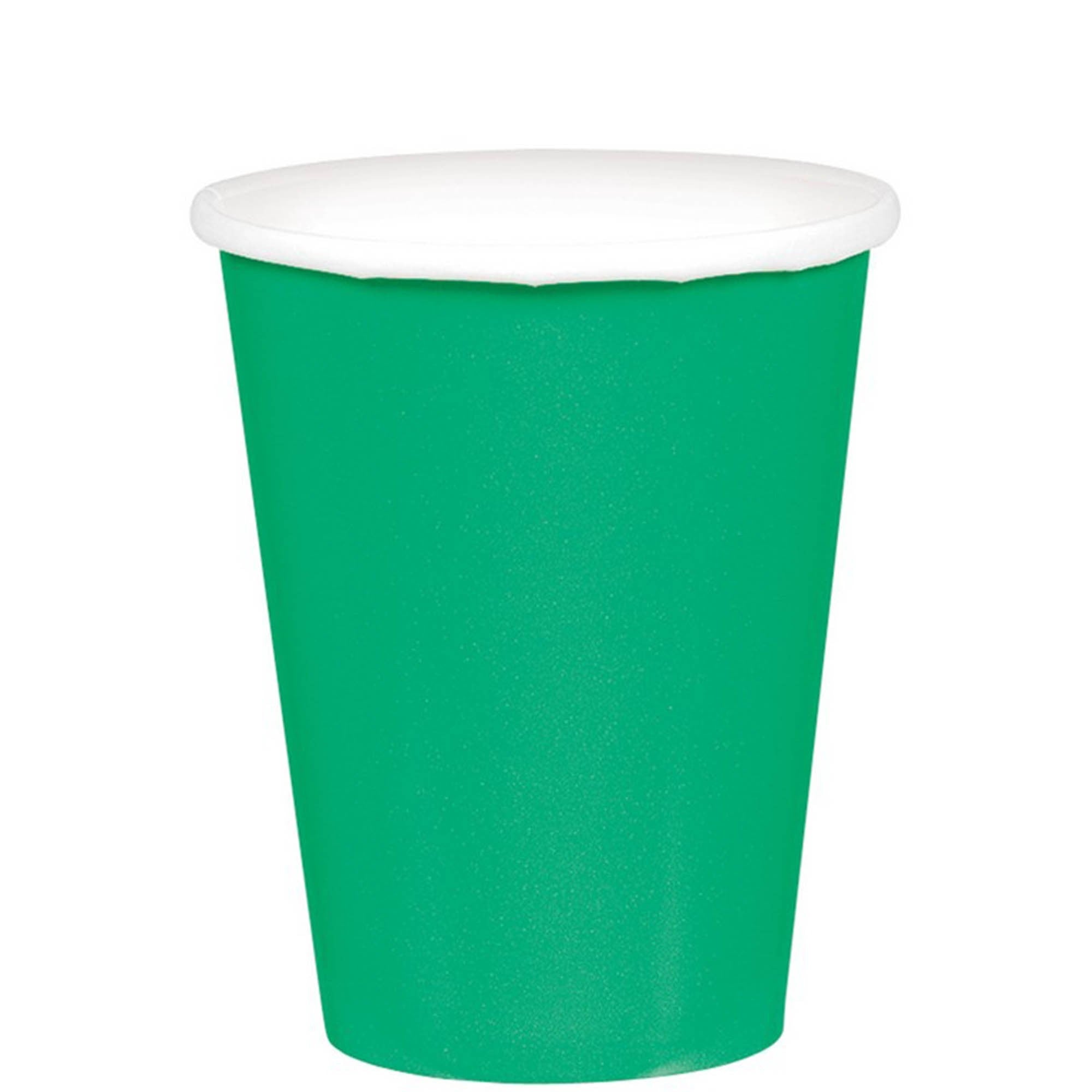 Festive Green Paper Cups 266ml 20pk