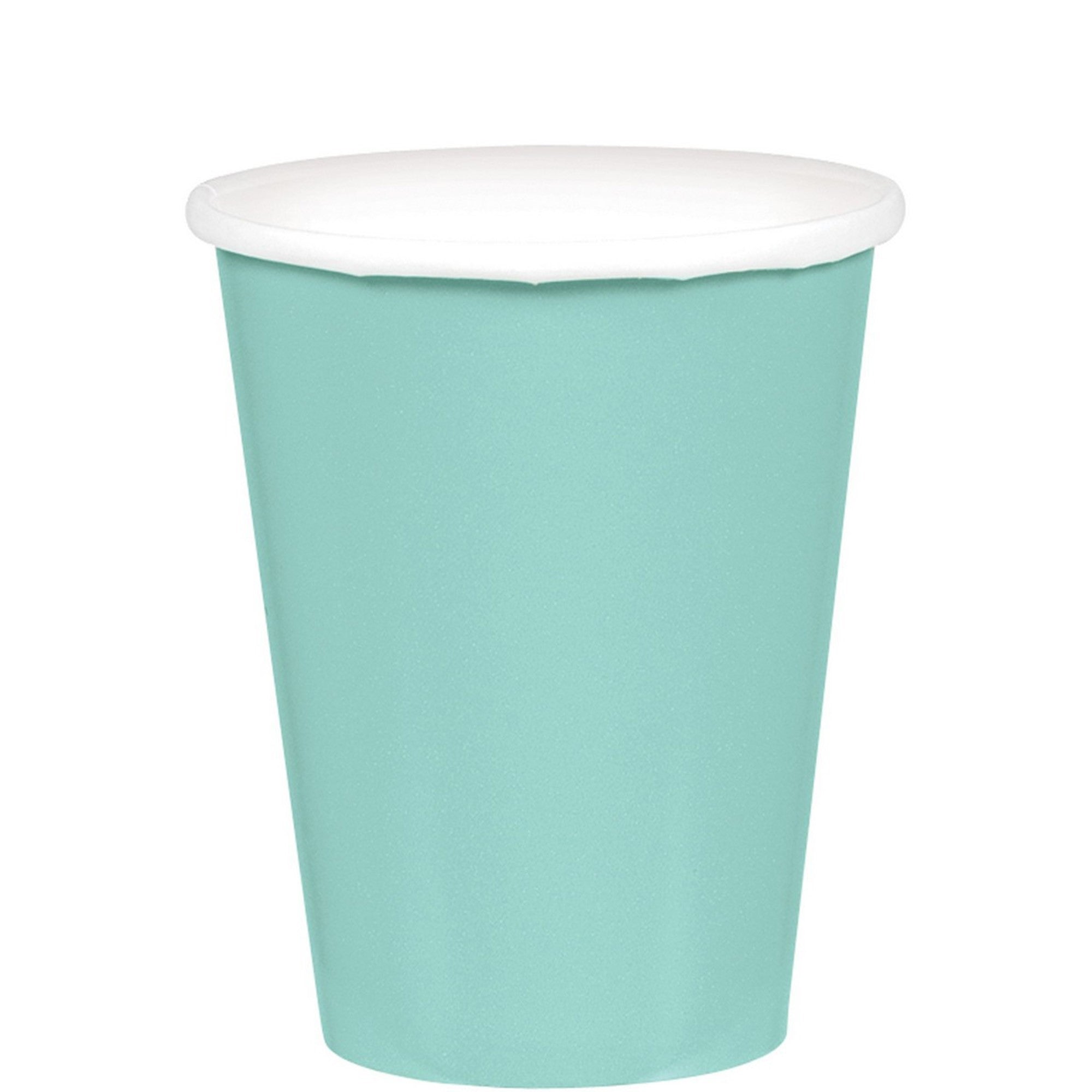 Robin Egg Blue Paper Cups 266ml 20pk - Party Savers