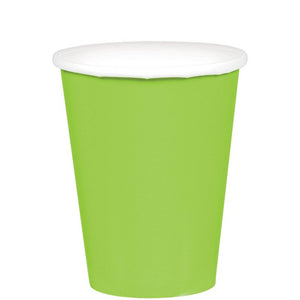 Caribbean Blue Paper Cups 266ml 20pk - Party Savers