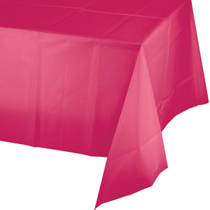Silver Plastic Rectangular Tablecover 137cm x 274cm - Party Savers