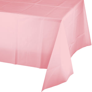 Bright Pink Plastic Rectangular Tablecover 137cm x 274cm - Party Savers