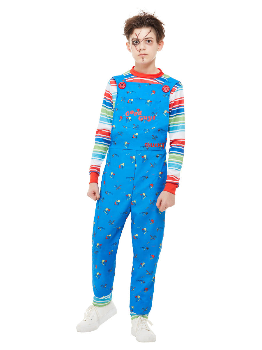Boys Costume - Chucky Blue Costume - Party Savers