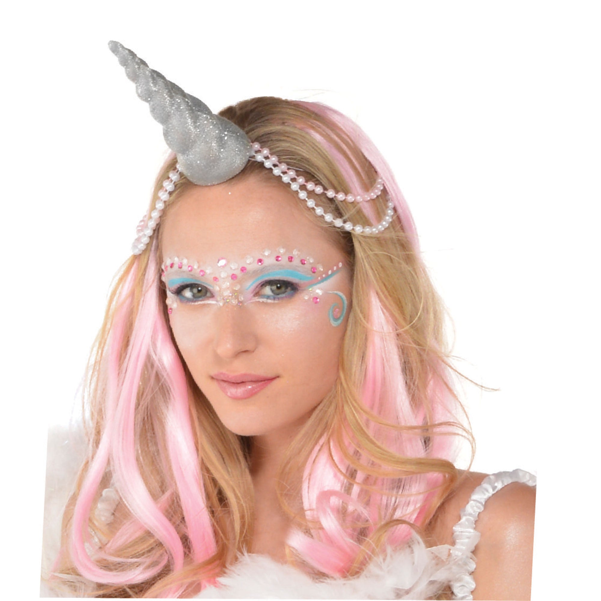 Unicorn Horn Silver Glittered - Party Savers