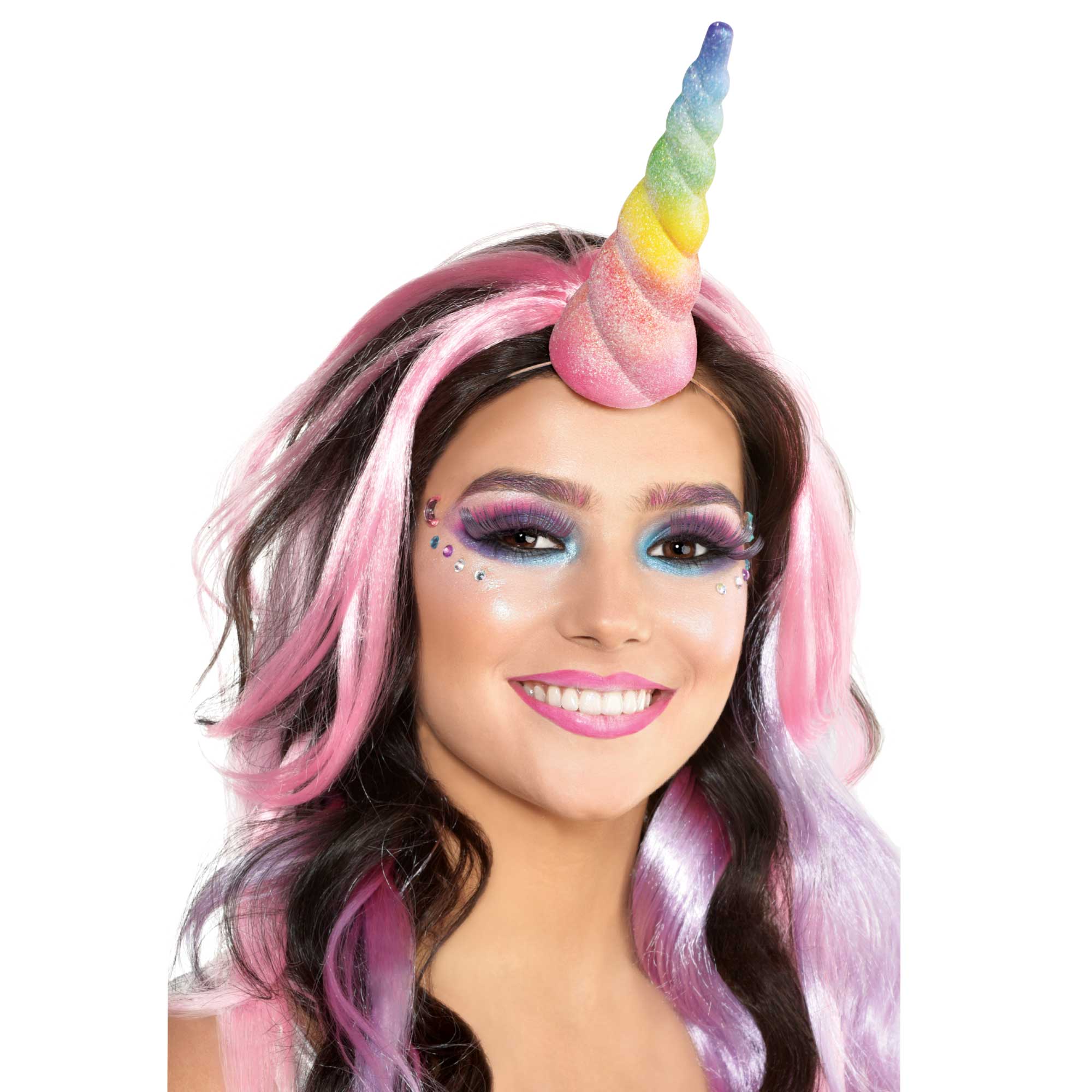 Unicorn Horn Rainbow Glittered - Party Savers