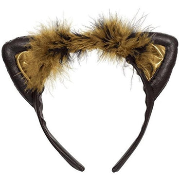Cat Ears Black and Brown Headband - Party Savers