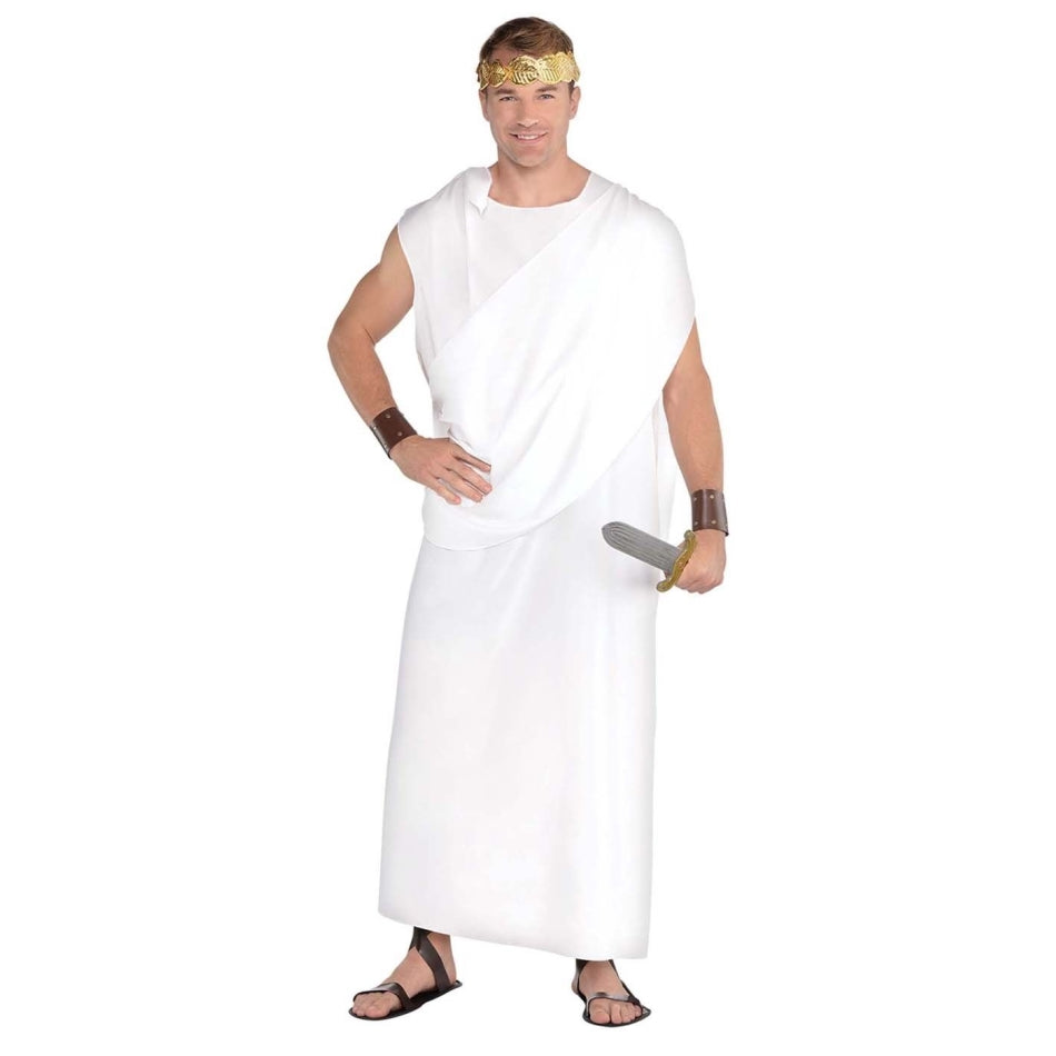 Costume Men - White Toga - Party Savers