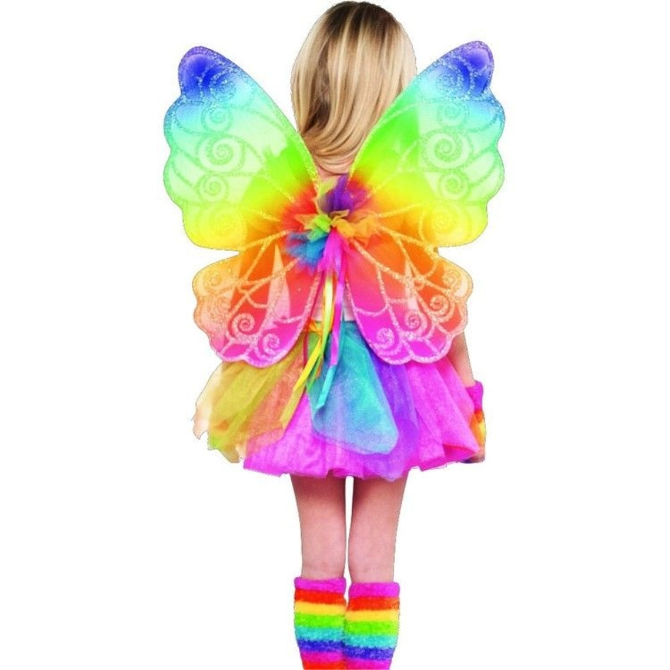 Girls Rainbow Fairy Wings - Party Savers