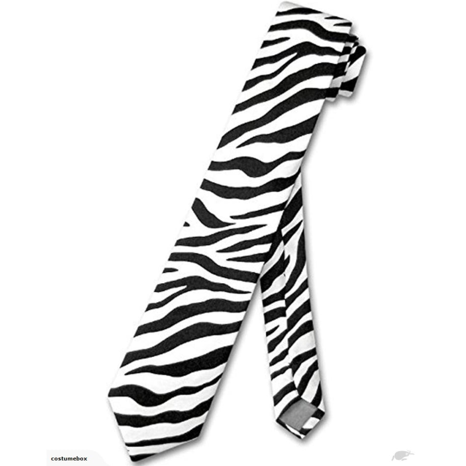 Skinny Tie Black & White Print - Party Savers