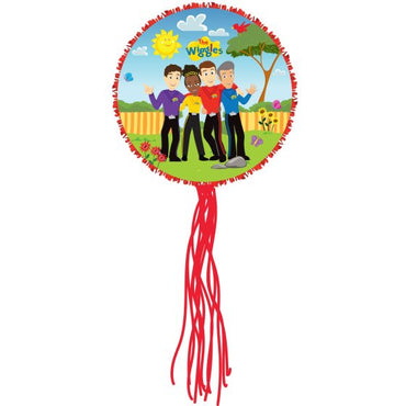 The Wiggles Party Expandable Pull String Drum Pinata 35 x 35 x 9cm Each