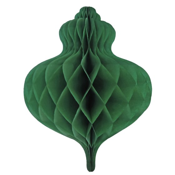 Christmas Honeycomb Green Bauble Decoration 40cm Each