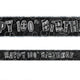 Black Glitz 100th Birthday Foil Banner 3.6m - Party Savers