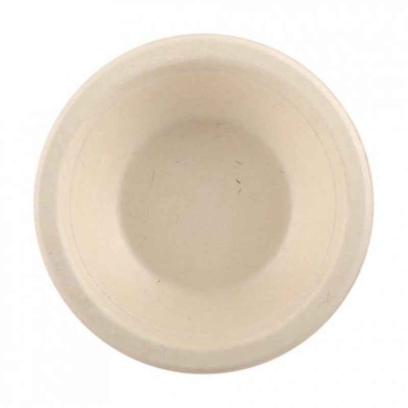 Natural Sugarcane Bowl 160mm 10pk - Party Savers