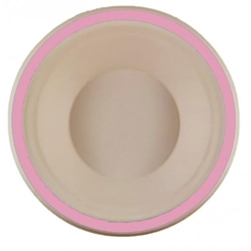 Light Pink Sugarcane Bowl 160mm 10pk - Party Savers
