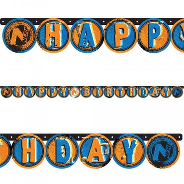 Nerf Happy Birthday Letter Banner 2.18m Each
