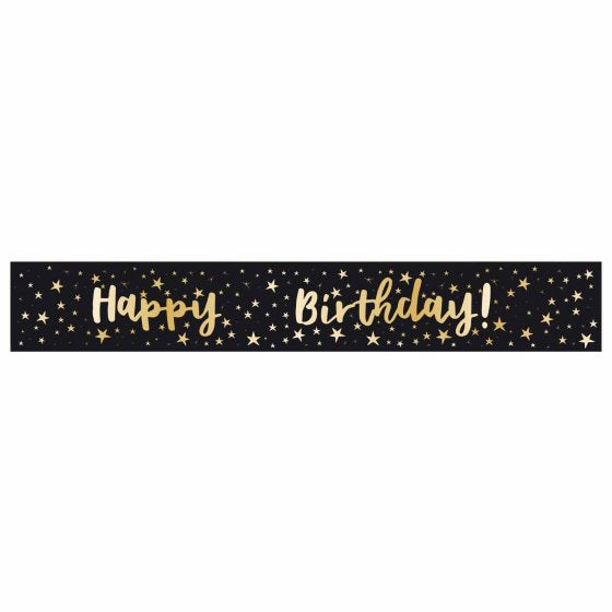 Happy Birthday Classic Add-An-Age Foil Banner 1.8m Each