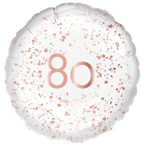 Rose Gold 80 Foil Balloon 45cm Each