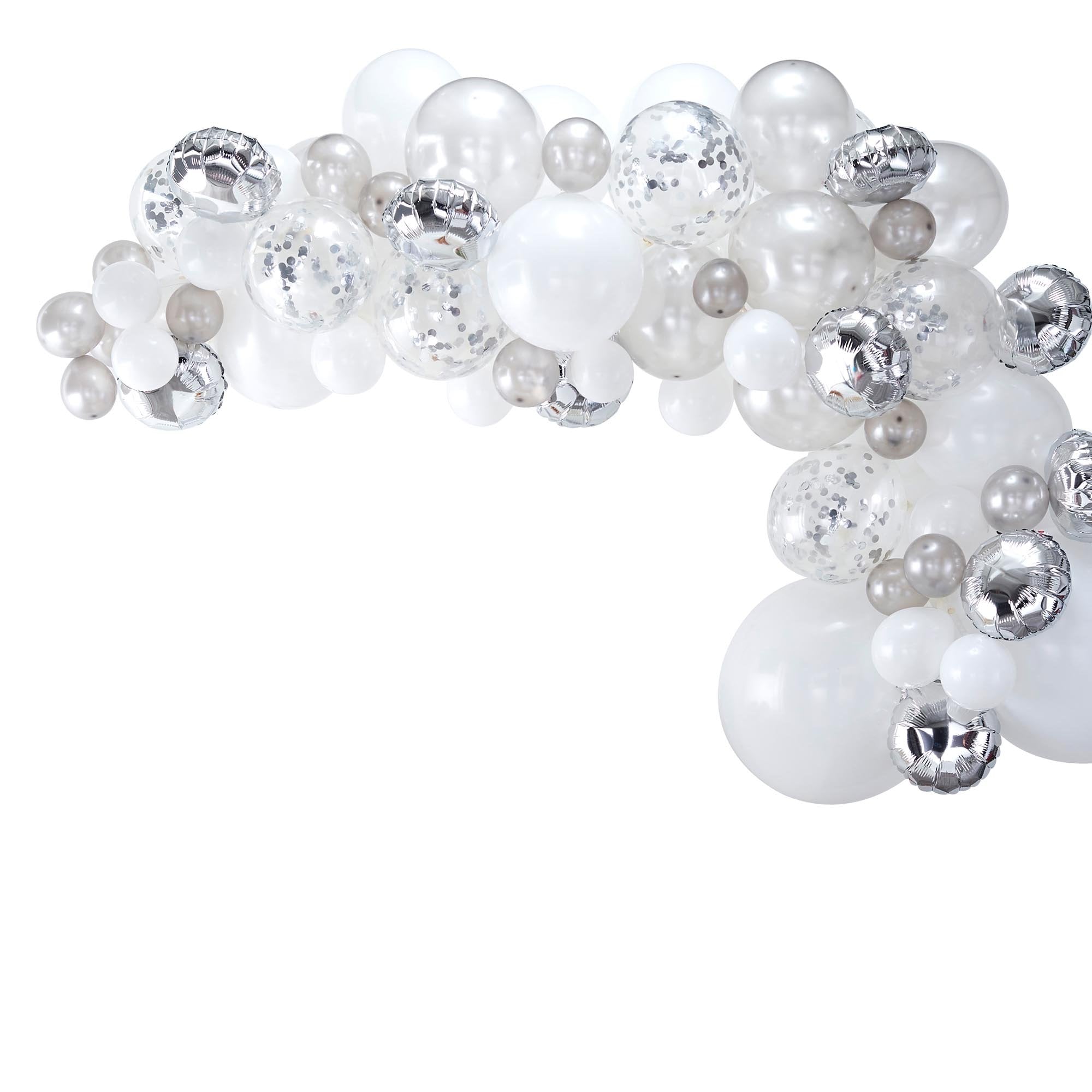 Balloon Arch Silver Kit