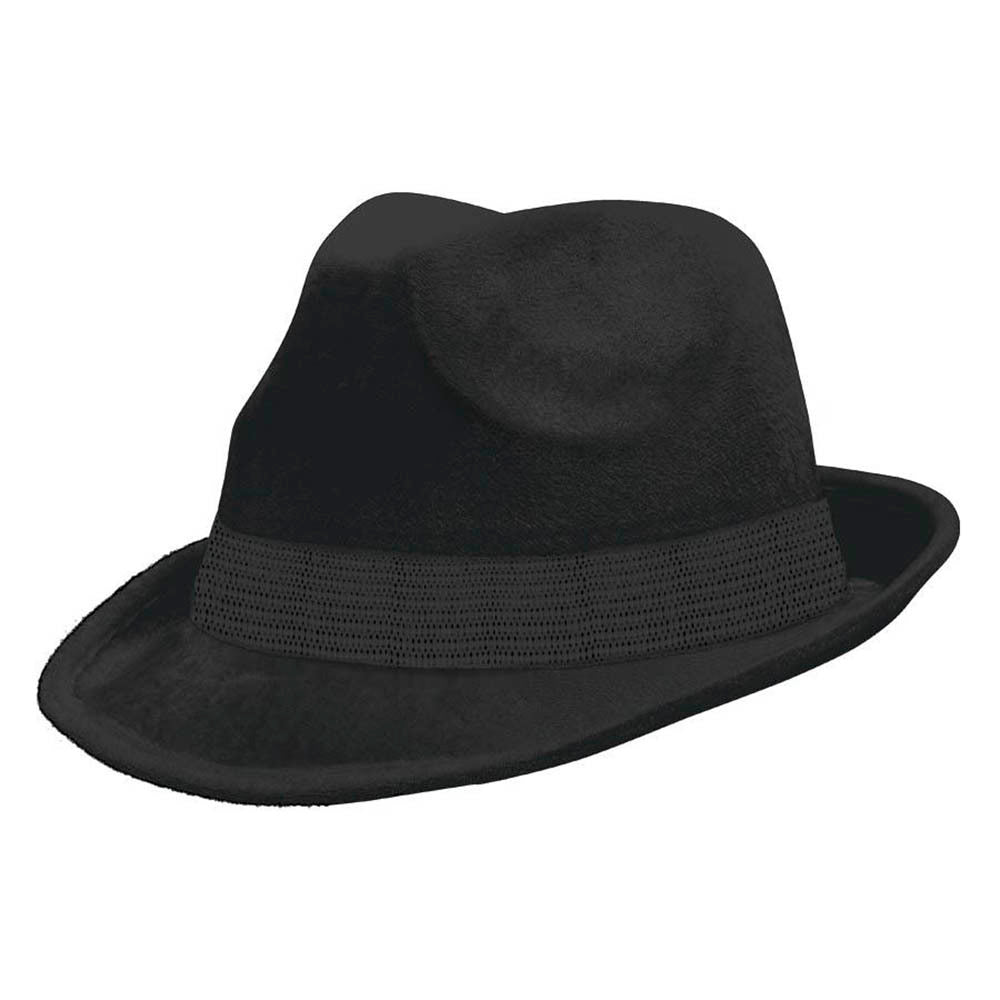 Black Fedora Hat - Party Savers