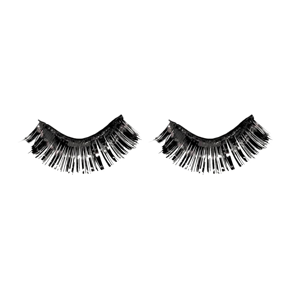 Black Tinsel Eyelashes - Party Savers
