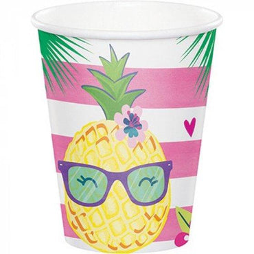 Pineapple N Friends Cups Paper 266ml 8pk