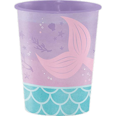 Mermaid Shine Iridescent Keepsake Souvenir Favor Cup Plastic 473ml Each - Party Savers