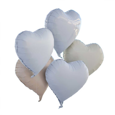 Engagement Heart Shaped Balloon Bundle 8pk