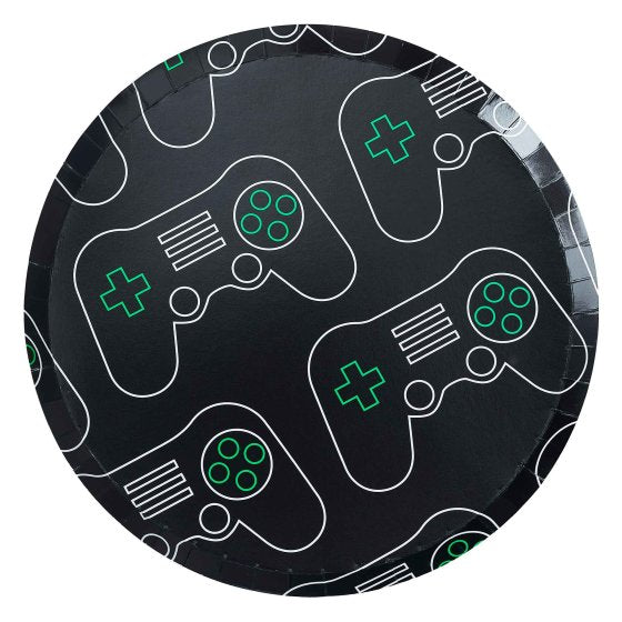 Game Controller Paper Plates NPC 25cm 8pk
