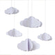 Hello Baby White 3D Hanging Cloud Decorations 5pk