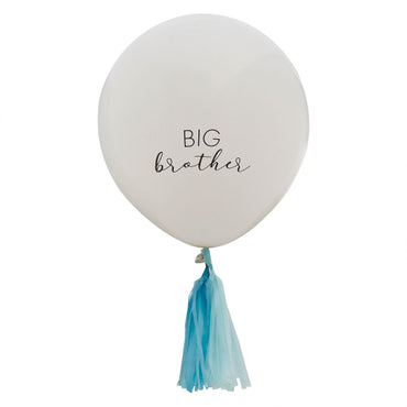 Hello Baby Big Brother White Balloon 45cm 3pk