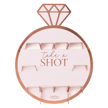 Hen Party Rose Gold Ring Shot Wall Each