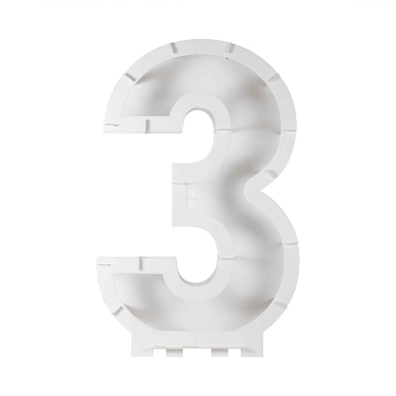 Mix It Up Number 3 Balloon Kit 81cm x 58cm x 14cm Each