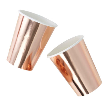 Pick & Mix Rose Gold Paper Cup 266ml 8pk