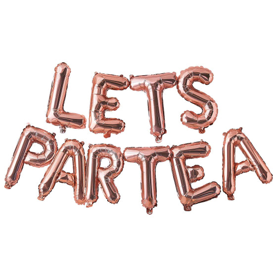 Lets Par Let's Part Tea Tea Balloon Bunting