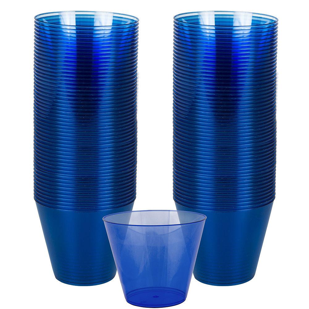 Royal Blue Plastic Tumbler 266ml 72pk - Party Savers