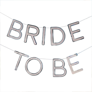 Hen Weekend Silver Bride To Be Hen Party Bunting 1.5m Each