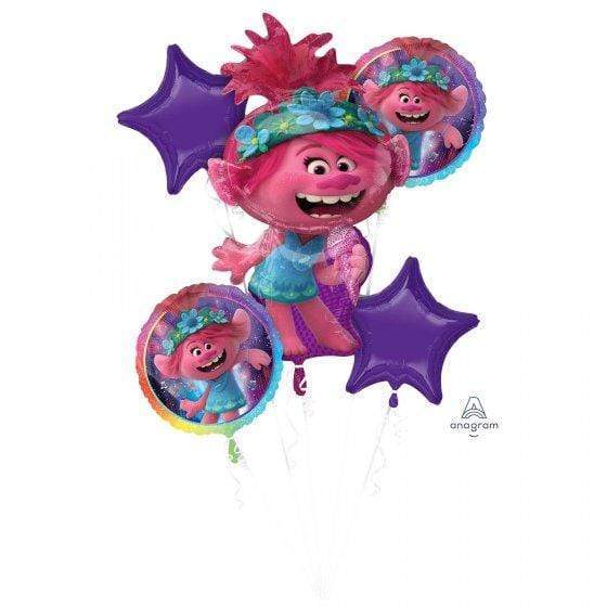 Trolls World Tour Balloon Bouquet 5pk