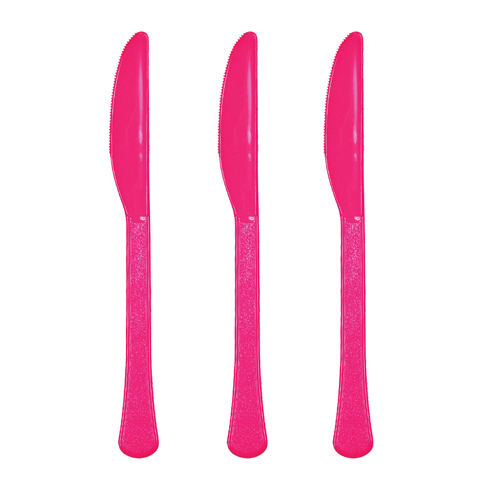 Black Plastic Knife 20pk - Party Savers