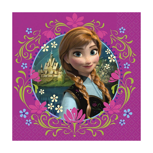 Frozen Lunch Napkins 33cm 16pk - Party Savers