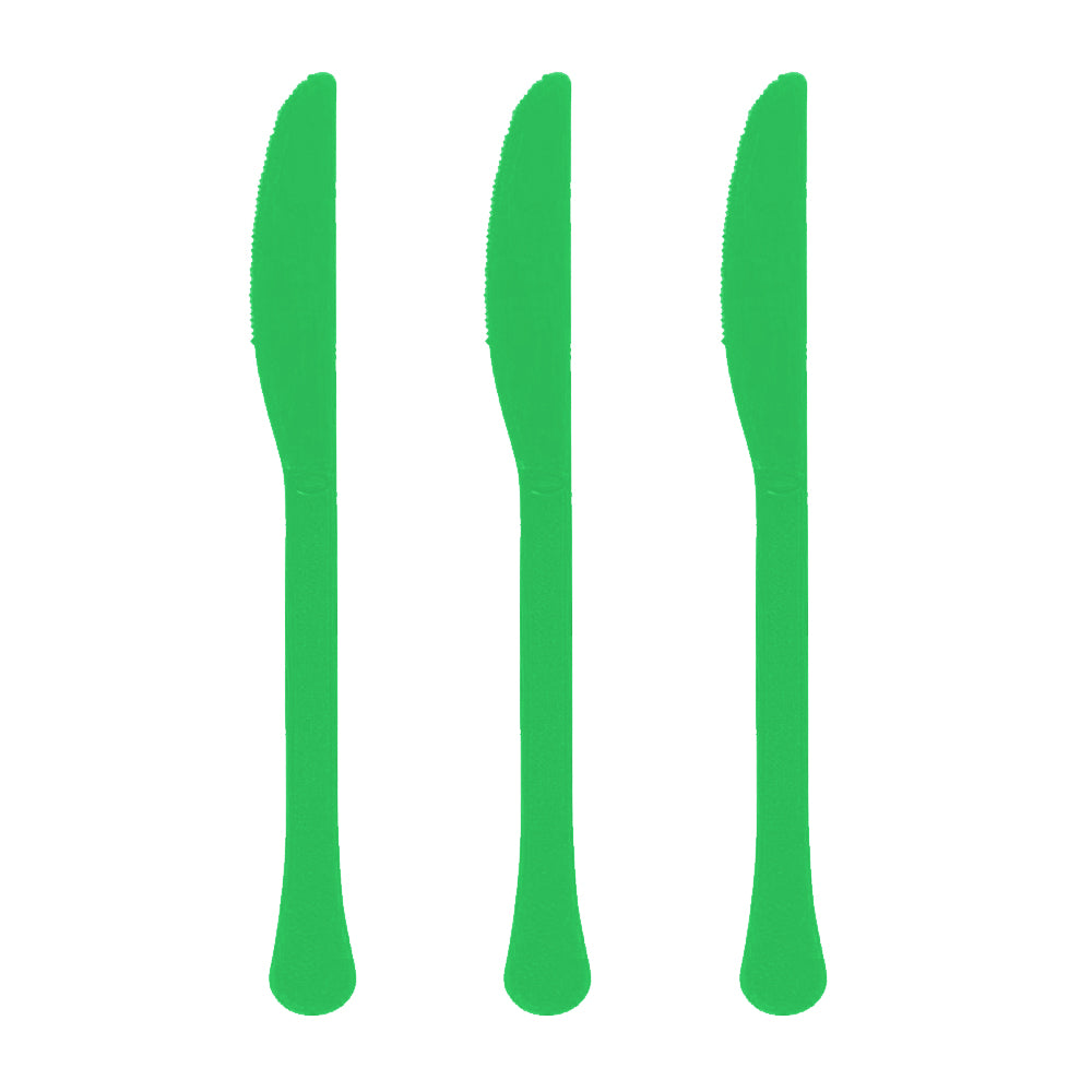 Green Plastic Knife 20pk - Party Savers