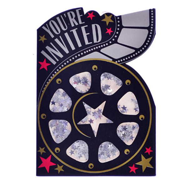 Hollywood Razzle Dazzle Invitations 8pk - Party Savers