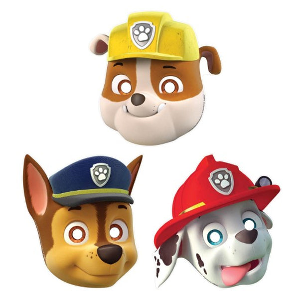 Paw Patrol Paper Masks 8pk - Party Savers
