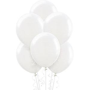 White Premium Latex Balloons 30cm 25pk