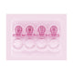 Pink Crystal Pacifiers 5cm 4pk - Party Savers