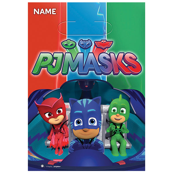 PJ Masks Folded Loot bags 8pk - Party Savers
