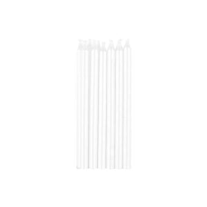 Silver Candles 12.5cm 12pk - Party Savers