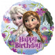 Frozen Happy Birthday Foil Balloon 45cm - Party Savers